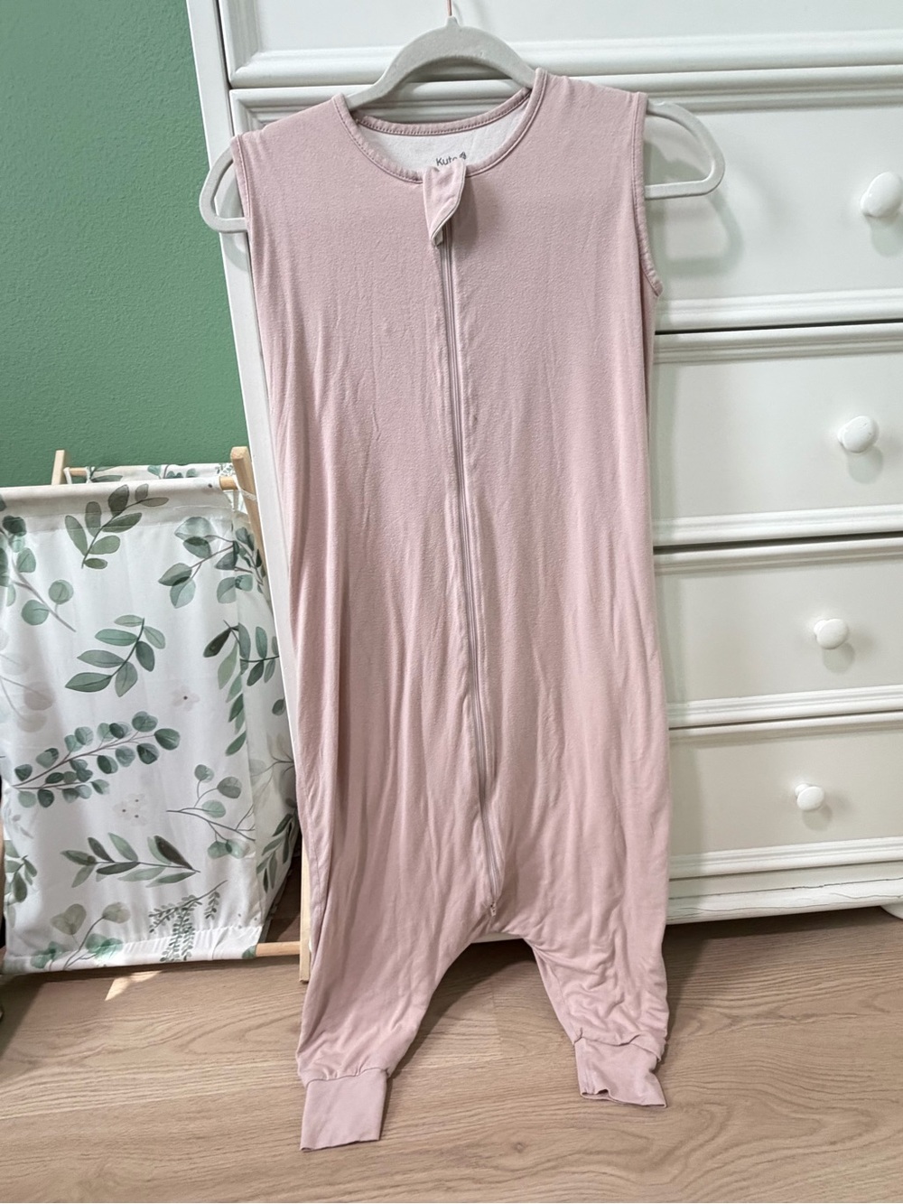 Kyte BABY Sleeveless Zip Romper in Light Pink